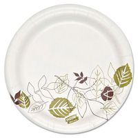 Pathways Heavyweight Paper Plates, 5 7/8" dia, Multilayer Design, 1000/Carton