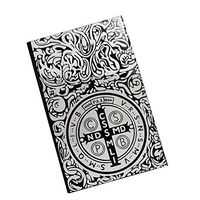 Metal Cigarette Case - Gothic Style Cross Print Full Pack 20pcs Cigarettes Box Black