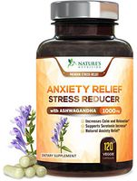 Stress Support Supplement 1000mg - Natural Herbal Formula for Calm, Positive Mood, Relaxation - Made in USA - with Ashwagandha, Niacin, L-Theanine, Rhodiola Rosea & 5-HTP - 120 Capsules