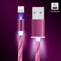 Eilane Magnetic Absorption Data Cable Three-in-One 360-Degree Seven-Color Streamer Charger Cable Fashion