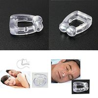 MSmask New Safe Stop Snoring Anti Snore Magnetic Silicone Nose Clip Tray Aid