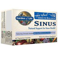 Garden of Life Natural Sinus Support - Herbal Immune Balance Sinus with Enzyme Blend, Vegetarian, 60 Capsule