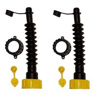 Gas Can Spouts (Improved Design) Flexible Universal Replacements (2 Pack)