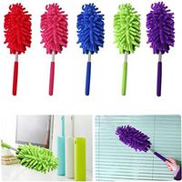 MelysUS Durable Adjustable Handle Length Dust Brush Feather Duster Feather Dusters