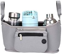 Square Wheelchair Backpack Pouch Bag,Large Capacity Wheelchair Armrest Pouch Organizer Bag,Scooter,Walker,Rollator,Wheelchair Accessories,Multifunctional Walker Bag (Gray)