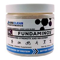 FUNDAMINOS - 30 serving - Great-Tasting Essential Amino Acid Powder + BCAA Blend, Organic, Plant-Based Athlete Endorsed, Physician Formulated for Peak Strength and Faster Muscle Recovery - (195 grams)