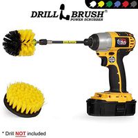 Bathroom Accessories - Grout Cleaner - Drill Brush - Carpet Cleaner - Mini Corner Drill Brush and 4-inch Scrub Brush with Extension - Shower Cleaner - Bidet and Toilet Brush - Tub and Floor Scrubber