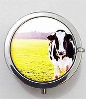 BlackKey Cow 3-Compartment Decorative Pocket Gift Box Case Organizer for Pill, Color 1 -2026