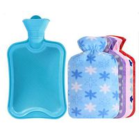 800 ML Hot Water Bottle +Random Flannel Cover Hot & Cold Relief #02