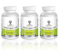 Simply Nature's Pure Alpha Lipoic Acid 600mg 120 Veggie Capsules RLA R-LA R-Lipoic S-Lipoic Highest Quality ALA, Better Bioavailability Also Known as Thioctic Acid - Pack of 3