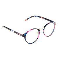 Cyxus Computer Blue Light Filter Vintage Retro Glasses, Anti Eye Strain Eyewear UV Headaches Lightweight Frame Eyeglasses TR90 (8065T15,Floral)