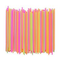 Disposable Plastic Coffee Stirrer Straw - 5 Inch Sip Stir Stick (Mixed, 1,000)