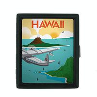 Perfection In Style Metal Cigarette Case Vintage Travel Posters Design 014