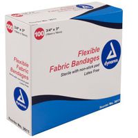 Dynarex 3611 Adhesive Bandage Fabric 3/4" x 3" St 24/100/Case