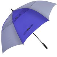 G4Free 54 Inch Automatic Open Golf Umbrella Windproof Extra Large Oversize Double Canopy Vented Windproof Waterproof Stick Umbrellas for Men (Sapphire/Gray)