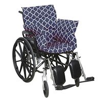 Comfort Finds Total Chair Cushion - Pressure Reducing Chair Cushion - Pressure Reducing Cushion for Wheelchairs by Comfort Finds (Geometric Navy)