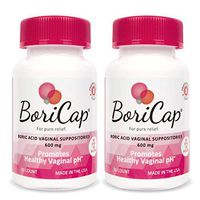 BoriCap Boric Acid Vaginal Suppositories | Capsules Size 00 | No Fillers, Flow Agents or Artificial Colors | Gynecologist Instructions Included | Made in The USA (2)