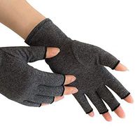 Compression Arthritis Gloves - PROMEDIX -Active Arthritis Gloves for Relieve Joint Pain, Textured Open Finger Hand Gloves for Daily Work (Non Pressure Points, M)