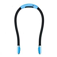 Rechargeable 4 LED Book Light,LED Hug Light,Neck Hug Reading Lights, Hands Free Flexible Arm,2 Flexible Soft Silicone Arms Comfortable Wear, Perfect for Bookworms Kids Crafts Knitting Travel or BBQ