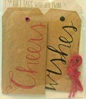 Made for Retail Holiday Gift Tag with Jute Twine- 12 Count