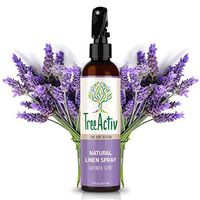 TreeActiv Natural Linen Spray, Kills Acne Causing Bacteria, Eliminates Odors, Fabric, Bedding, Clothing, Carpet & Furniture Refresher, (8 fl oz) (Lavender)