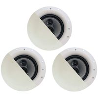 Acoustic Audio CSic84 Frameless 8" in Ceiling 3 Speaker Set 3 Way Home Theater Speakers