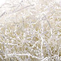 Oopsu 250g(1/2LB) White Crinkle Cut Paper Shred Filler for Basket Filling Gift Wrapping
