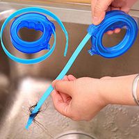 giveyoulucky Home Drain Sink Brush Cleaner Bathroom Unclog Sink Tub Snake Hair Removal Tool