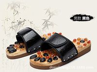 DMMSS Natural agate stone massage slippers acupressure foot massage shoes, 37