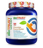BioTrust Low Carb Natural and Delicious Protein Powder Whey and Casein Blend from Grass-Fed Hormone Free Cows, Non GMO, Soy Free, Gluten Free, Hormone and Antibiotic Free, Chocolate Peanut Butter