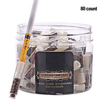 HHJJ Slim Size Disposable Cigarette Filters(9Mm), Cigarette Filter Tips, Disposable Quit Addiction Filters, Tar Trap Cigarette Filters, 80 Count, Best Gift