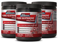 Brain and Memory Supplements - Pure GLUTAMINE Powder 4,500MG - Focus and Energy Supplements - 3 Bottle (900g)