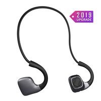 Sandoo Bone Conduction Headphones Bluetooth 5.0 Open-Ear Wireless Earbuds Headphones,Sweat Proof Comfortable Sports Earphones with Mic for Running, Cycling, Hiking, Driving, Workout