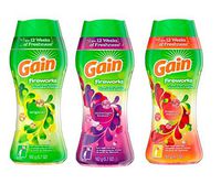 Gain Fireworks In-wash Scent Booster Variety Pack, 6.5 oz Each (Original, Moonlight Breeze, and Tropical Sunrise)