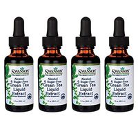 Swanson Green Tea Liquid Extract (Alcohol- & Sugar-Free) 1 fl Ounce (29.6 ml) Liquid (4 Pack)