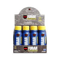 Redcon1 - FUBAR Fueled Up Beyond All Recognition - Case of 12 Energy Shots, Lasting Energy, B Vitamins, Increases Mental Focus, 400mg Caffeine (Blue Raspberry)