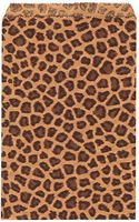 (100) 6" X 9" BIG Paper Bags Cheetah Leopard Animal Print Party Retail