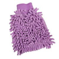 Kylin Express 2PCS Chenille Household Dustproof Hand Duster Cleaner Gloves for Cleaning Purple
