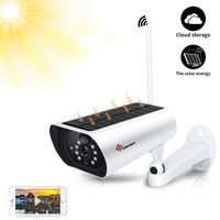 Sanan Solar Powered Outdoor Wireless Camera WiFi IP Camera 10400mAh Battery Powered - 1080P HD Night Vision, PIR Motion Detection, IP66 Waterproof, 2-Way Audio, TF Card Slot Cloud Storage