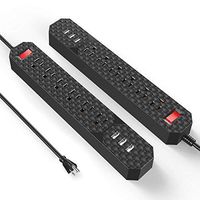 Poweradd Power Strip with 6 Outlets, 3 USB Charging Ports, Wall Mountable 6ft Heavy Duty Extension Cord