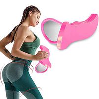 Pelvic Floor Muscle Medial Trainer Inner Thigh Exerciser Hips, Buttocks Trainer for Women and Men, Bladder Controller Postpartum Rehabilitation Fitness Exercise Pink