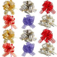 Allgala 12-pc 6" Large Everyday Pull Bows, Assorted