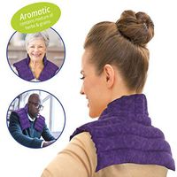 Nature Creation Heating pad for Neck and Shoulders Plus | Microwave Heating pad | Natural hot Packs for Pain Relief with Aromatherapy for Stress Relief - Purple Marble, Scented