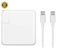 GSNOW 87W USB-C Power Adapter Charger - Compatible with MacBook Pro 15 Inch Laptop - with USB-C to USB-C Charge Cable (White)