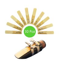 Suewio Bb Clarinet Traditional Reeds, Strength 2.5, 10 Pack with Portable Case