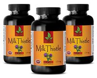 Liver and Kidney Supplement - Milk Thistle Complex 175MG - Dietary Supplement - Milk Thistle Made in USA - 3 Bottles (180 Capsules)