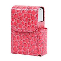 Evaliana PU Leather Cigarette Case Box Smoking Accessories Holder