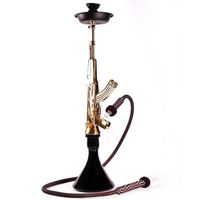JYH-U 33-inch Complete Finished Hookah: Single Hookah Pipe, Hand-Made Ice Gun Hookah. These are The Hookah AK47 That Suits Your Personality (Color : Gold)