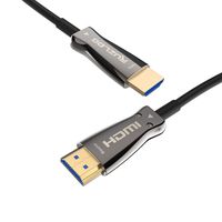 Ruzlog HQ Fiber Optic HDMI 2.0 Cable up to 100m 4Kx2K Support 4K@60Hz, 4:4:4/4:2:2/4:2:0 HDR10 Dolby Vision, HDCP2.2 ARC 3D High Speed 18Gbps (15m-50ft)