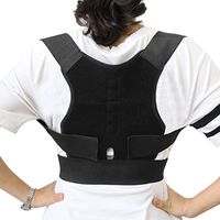 uxcell® Magnetic Adjustable Posture Back Shoulder Corrector Support Brace Belt